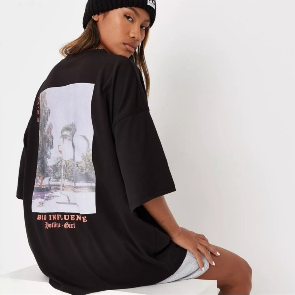 MISSGUIDED Oversized women’s tee